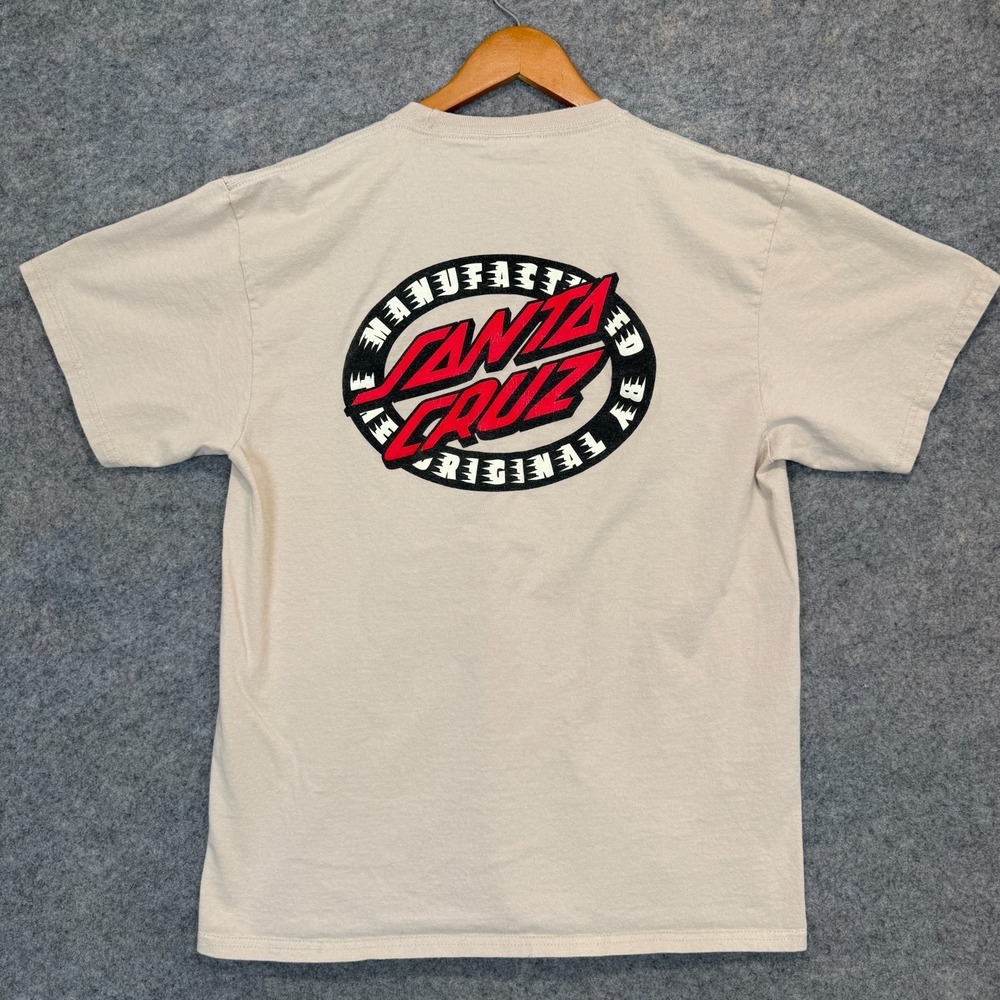 Vintage Santa Cruz Skateboards T Shirt Mens Large Oval Logo Y2k Skater Tee